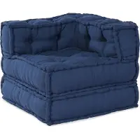 vidaXL Modulare Sofagarnitur Stoff Indigo 210 x 140 x 56 cm