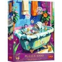 Trefl , Katze in der Badewanne, 1000 Teile Premium Plus Puzzle