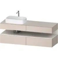 Duravit Waschtischunterschrank Qatego 160x55x60cm, w m/ta m, Pl, Beck. li