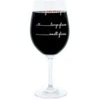 Glaskoch B. Koch jr. GmbH + Co. KG Leonardo Weinglas XL, Grandmas Glass Handwriting, Geschenk Stimmungsglas mit lustiger Gravur, Mood Wein Glas, 610ml