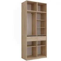 Vicco Kleiderschrank Elmo Sonoma 50 x 40 cm 3er Set, Model 61339