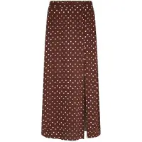 Ydence Damen Röcke Skirt Louis - Bruin - Größe M