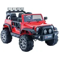 Lean cars Kinderfahrzeug Jeep HP012 Reifen Ledersitz LED | Gr.: onesize