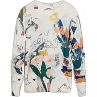 Desigual Pullover Nantes Lacroix 26SWJF35 Écru Regular Fit