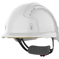 Jsp Kulta Schutzhelm EVOLite Revolution 6, weiß ABS, EN 397, 6-Punkt-Gurtband, Drehradverschluss, ca. 299 g