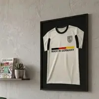 K-Möbel Echtholz Trikot Rahmen Schwarz 50x70 cm für Kindertrikots & Fan Shirts