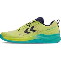 Hummel HB Powerstrike Pro Indoor Hallenschuhe Sportschuhe Handballschuhe grün/blau 230729-5031, Schuhgröße:40 EU