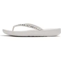 FitFlop Flip Flops Iqushion Multi-Crystal Ergonomic Flip-Flops Damen Urban White-Schuhgröße 40