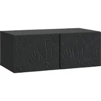 vidaXL Wandmontierter TV-Schrank 98 x 31 cm Schwarz Holzwerkstoff