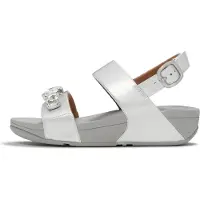 Original Brands FITFLOP FitFlop Lulu Ultra-Jewel Metallic Back-Strap Sandals SILBER 41