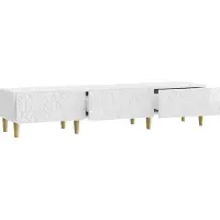 vidaXL TV-Schränk 147 x 34,5 x 30 cm Hochglanz Weiß Holzwerkstoff