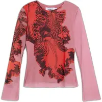 Desigual Bluse Orchid Lacroix 26SWTK50 Rosa Slim Fit