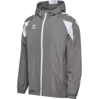 Hummel hmlCORE 2.0 ALL-WEATHER JACKET - STEEL GRAY/WHITE, Größe:M