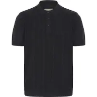 Blend Stilvolles Kurzarm Strickpoloshirt Regular Fit Einfarbig Größe: