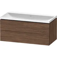 Duravit Möbel-Set L-Cube 100x48x48cm, o HL, Nussb dkl., 2 Schub.