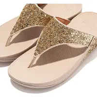 Original Brands FITFLOP Lulu Glitzer-Zehentrenner aus PolyurethanGlitzer GOLD 42