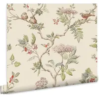 Laura Ashley Vliestapete "Elderwood" gemustert FSC zertifiziert, mit lebhaftem Druck, 10 Meter Länge