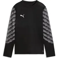 Puma teamLIGA26 GK Jersey LS Jr black-white-flat medium gray (03) 164