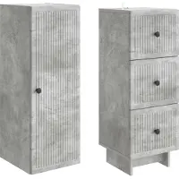 vidaXL Schrankset 2 pcs 33 x 34,5 x 90 cm Holzwerkstoff
