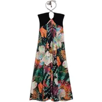 Desigual Schwarzes Viskose Damenkleid