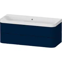 Duravit Möbelwaschtisch Happy D.2 Plus 117,5x49cm, 2 La, o. HL, blau s-matt