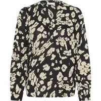 Kaffe Langarm-Bluse KAsomia Loose fit leopard