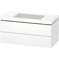 Duravit Waschtischunterbau L-CUBE m WT Vero Air 500x1000x480mm o HL we sma ohne Hahnloch weiß supermatt