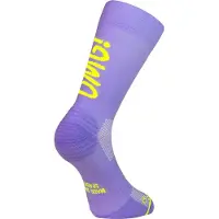 Sporcks OMG Lila Gelbe Socken, Größe XS.