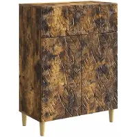 vidaXL Sideboard Geräucherte Eiche 66 x 34,5 x 90 cm Holzwerkstoff