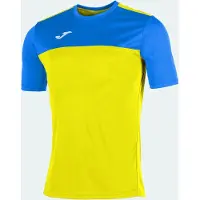 Joma Winner Kurzarm-t-shirt Gelb,Blau L Herren Gelb,Blau L