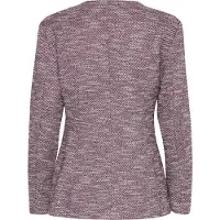 Ichi Blusenblazer "Damen Blazer IHKATE", Damen, Gr. S, pink (pink berry bouclé), Obermaterial: 84% Polyester PES. 16% Baumwolle CO., Blazer Blusenblazer