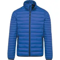 Kariban Herren Steppjacke Outdoor Basic Patch Jacke Winterjacke, Größe:XL, Farbe:Light Royal Blue