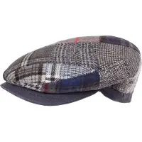 Horka mütze Tweet PatchworkWolle/Leder Herren blau Größe 59