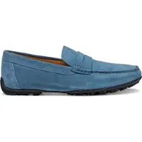 Geox KOSMOPOLIS + GRIP Herrenschuhe - bequeme Slipper - Halbschuhe blau NEU