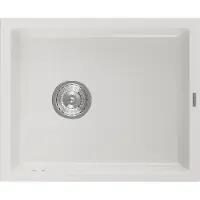 Mexen Pedro 1-Becken-Granit-Spüle 560 x 460 mm, Weiß - 6508561000-20