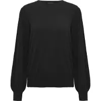 Kaffe Strickpullover "Damen Strickpullover KAlone", Damen, Gr. XS, schwarz (schwarz deep), Obermaterial: 80% Viskose CV. 20% Nylon NY., Pullover Strickpullover