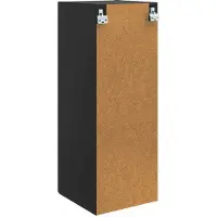 vidaXL Wandschrank 33 x 34,5 x 90 cm Holzwerkstoff Schwarz