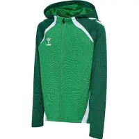 Hummel Lead 2.0 Zip Kapuzenjacke Kinder, grün, 128