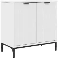 vidaXL Waschbeckenschrank Weiß 60,5 x 33,5 x 61 cm Holzwerkstoff