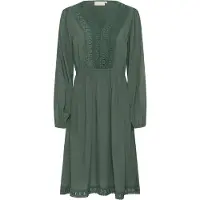Kaffe Midikleid "Damen Kleid KAfreia", Damen, Gr. 34, N-Gr, grün (garden topiary cc.), Obermaterial: 100% Viskose CV., Kleider Midikleid