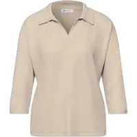 Street One 3/4-Arm-Shirt mit Polokragen und V-Ausschnitt