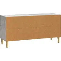 vidaXL TV-Schränk 102 x 34,5 x 50 cm Betongrau Holzwerkstoff