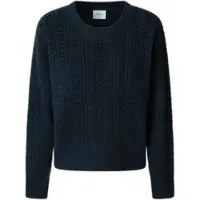 Pepe Jeans für Damen. PL7000019 Candide marineblauer Pullover (M), Lässig, Baumwolle