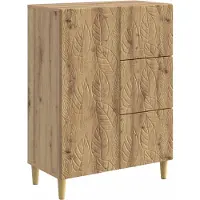 vidaXL Sideboard Artisan-Eiche 66 x 34,5 x 90 cm Holzwerkstoff