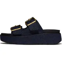 Original Brands FITFLOP FitFlop Gen-FF Max Buckle Two-Bar Denim Slides 40