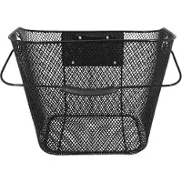 Newton Fahrradkorb vorne Stahlwabe Befestigung rapide Clips rpd 25,4-31 | Größe 19 L/35x25x25 cm