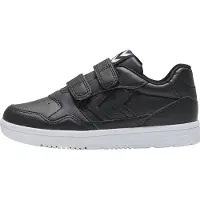 Hummel Camden Unisex Kinder Athleisure Sneaker Low Mit Klettverschluss, Farbe:Black, Größe:26