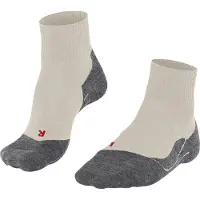Falke Wandersocken "TK5 Wander Short", Damen, Gr. 41-42, grau (4200, natural), Materialmix, unifarben, Socken Wandersocken, für Freizeitwandern, knöchellange Form, mit flacher Zehennaht