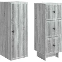 vidaXL Schrankset 2 pcs 33 x 34,5 x 90 cm Holzwerkstoff