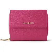 Lazarotti Leder Geldbörse Bologna Leather Wallet With 8 Card Slots Hot Pink